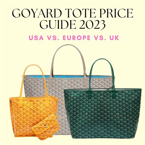 goyard bag price in india|Goyard 2023 price list.